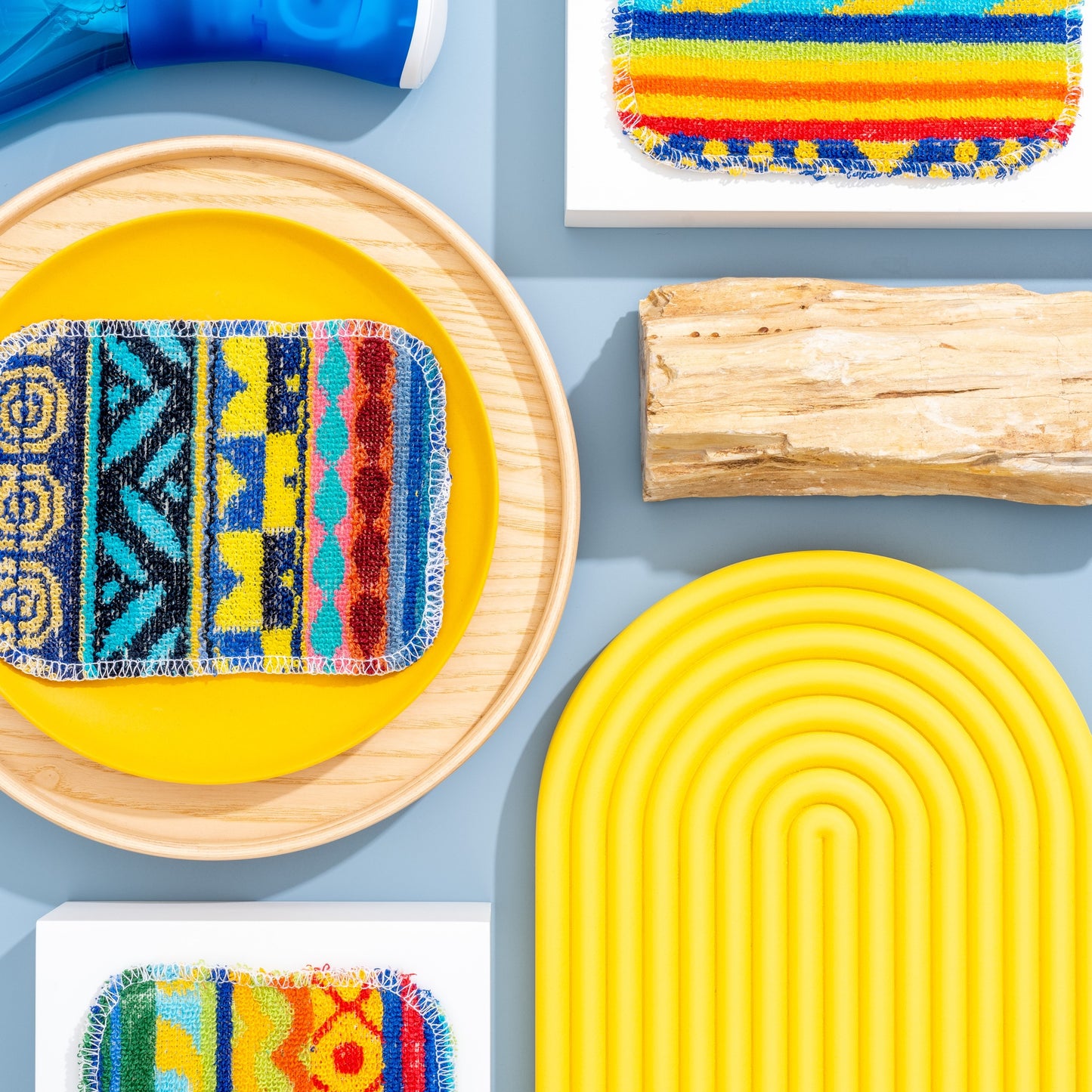 Colorful EuroScrubby sustainable cleaning supplies from Kindred Vancouver