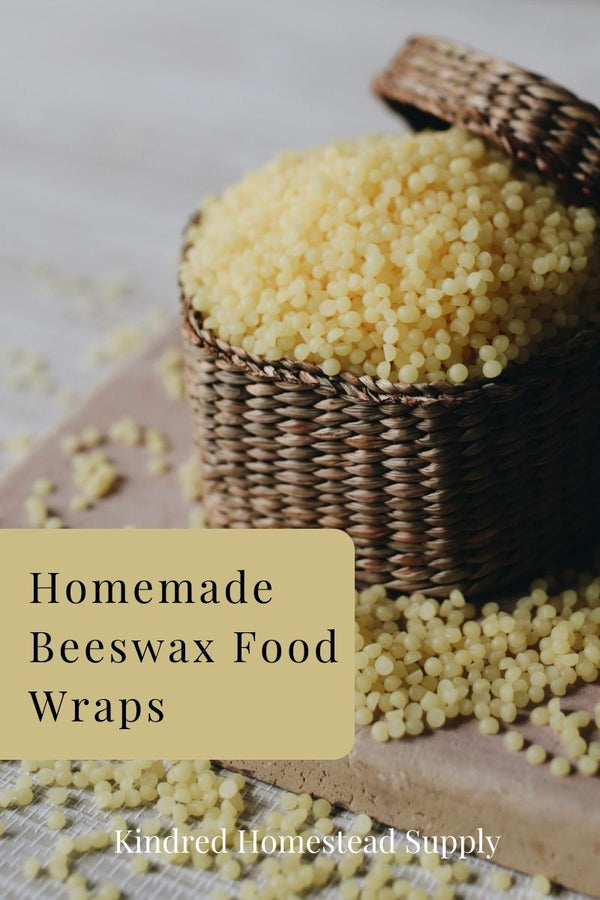 photo of beeswax beads for beeswax wraps DIY