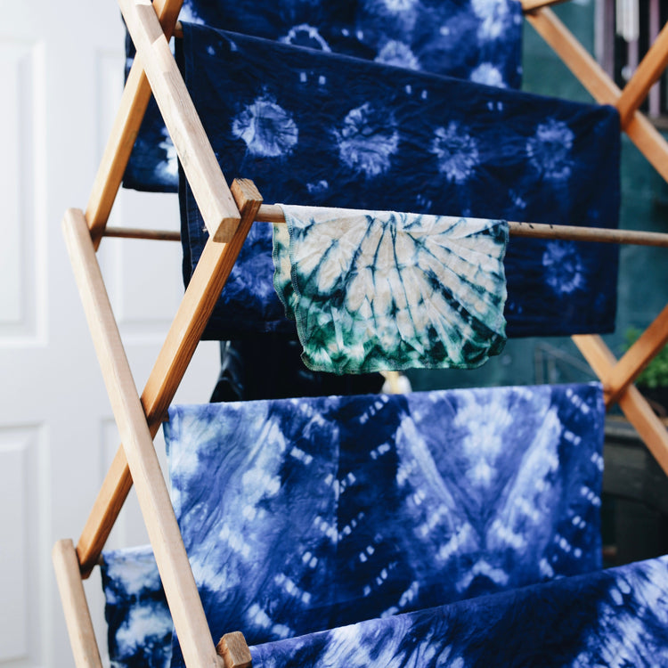 shibori dyed fabric at local vancouver wa DIY event