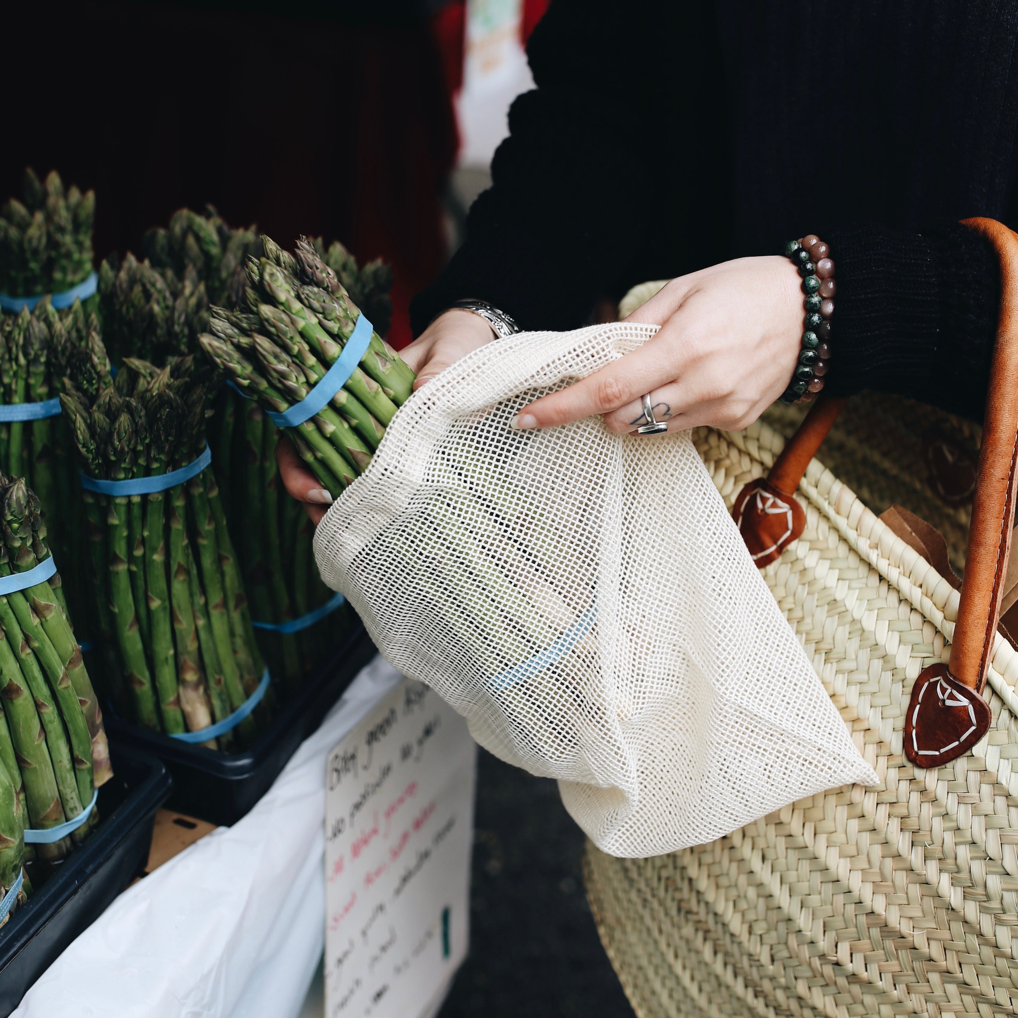 Cotton Mesh Produce Bag