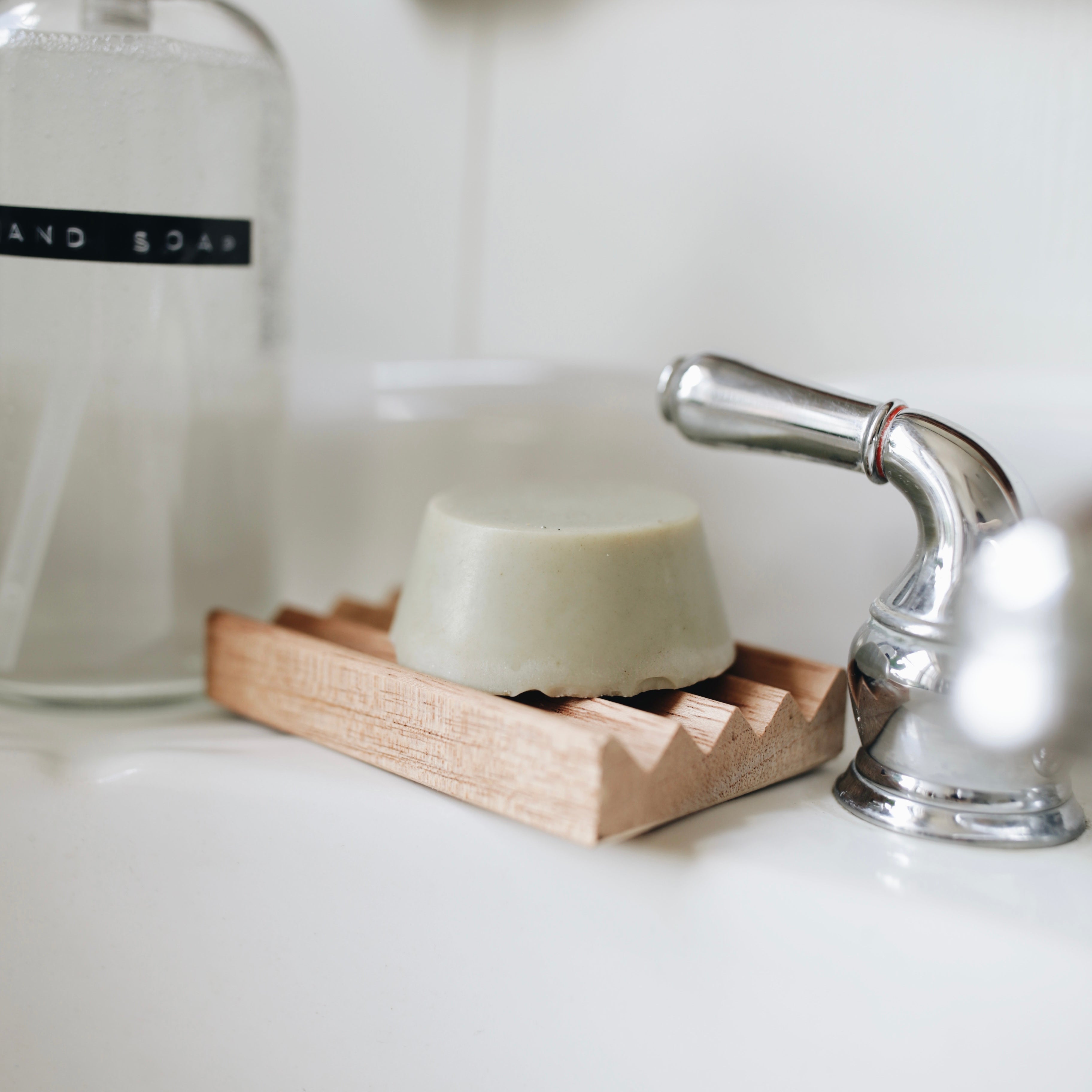 Natural Wood Soap Dish