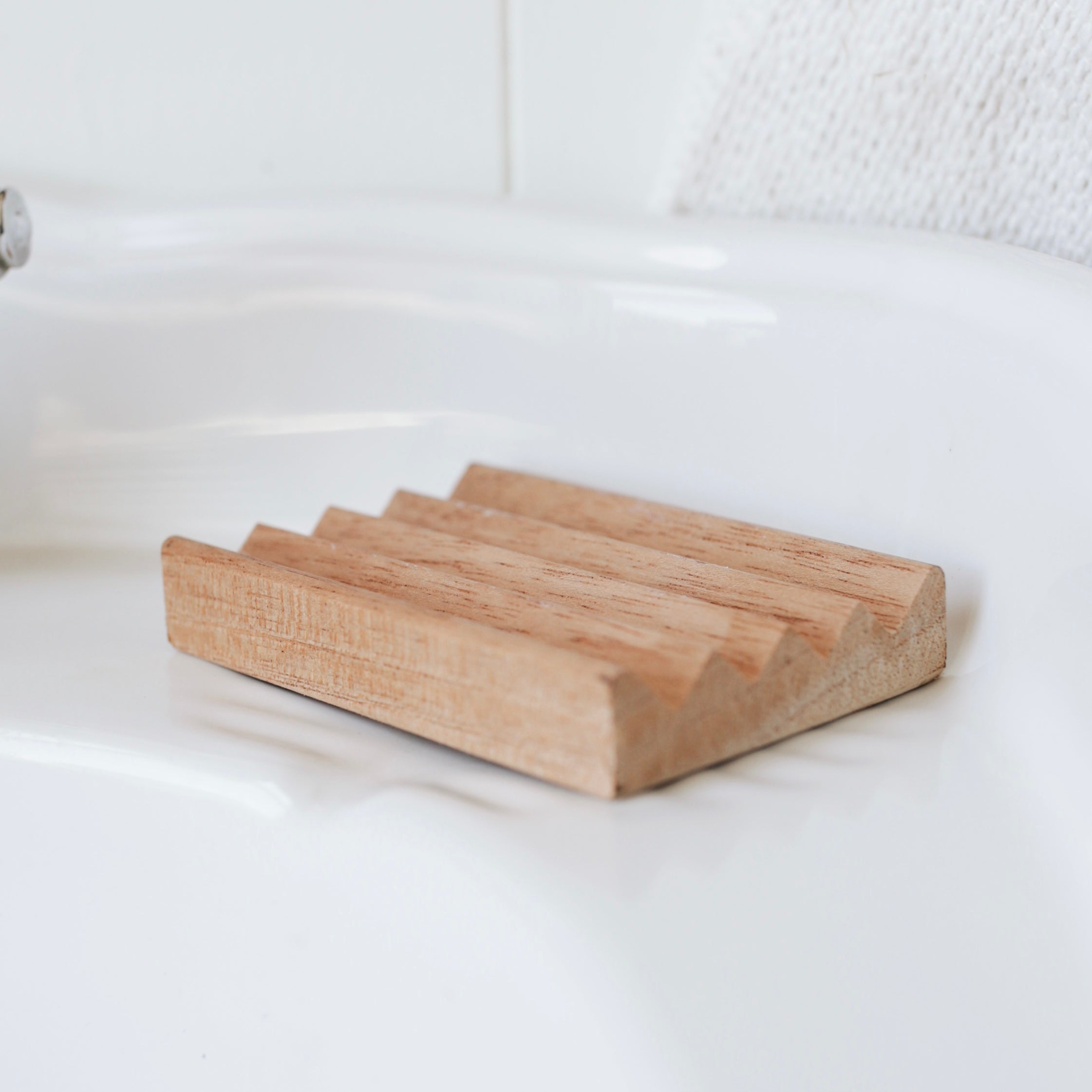 Natural Wood Soap Dish