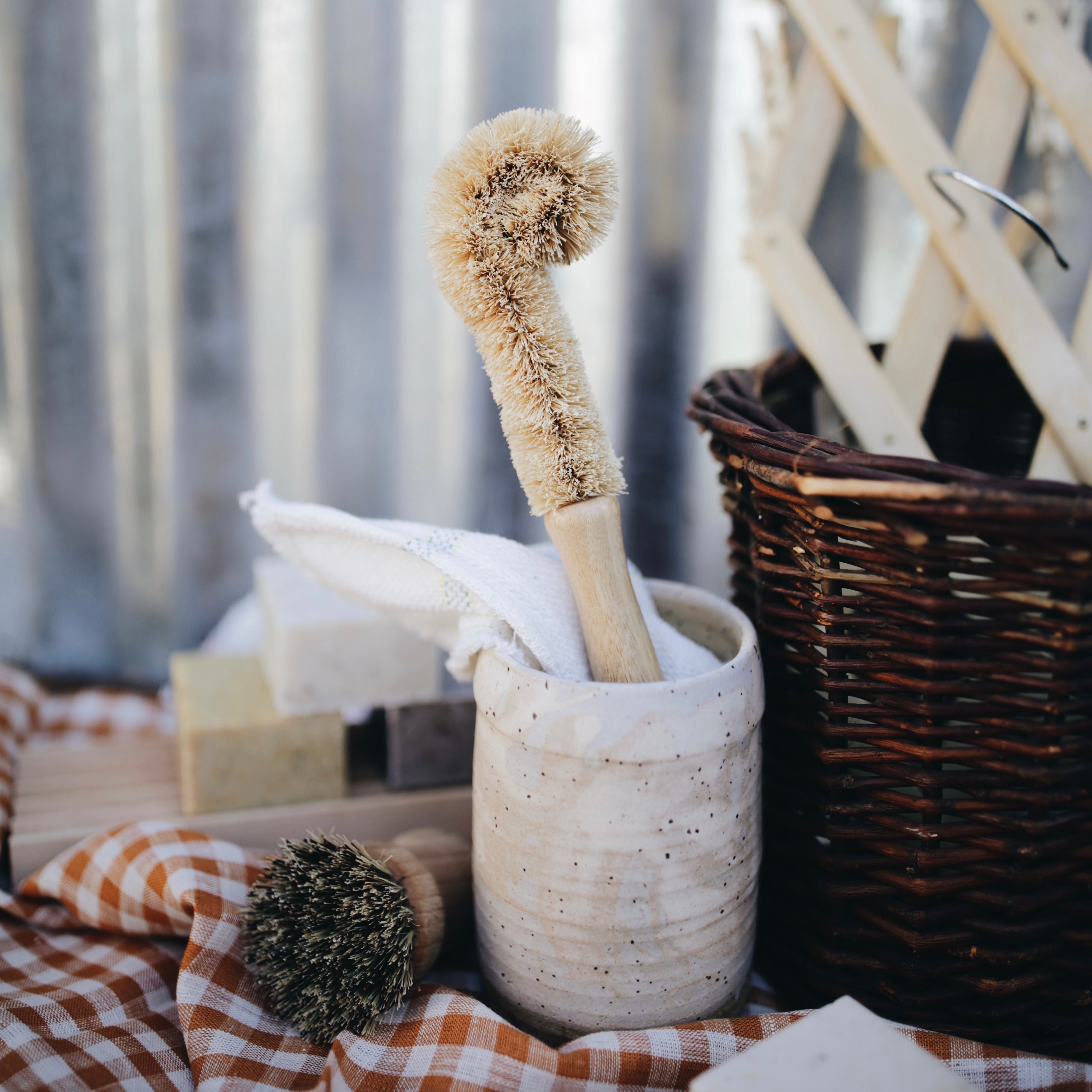 Coconut Bottle Cleaning Brush